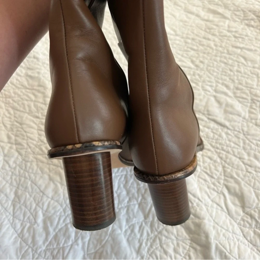 Tamara‎ Mellon Brown Leather Heeled Riding Boots - Picture 8 of 8